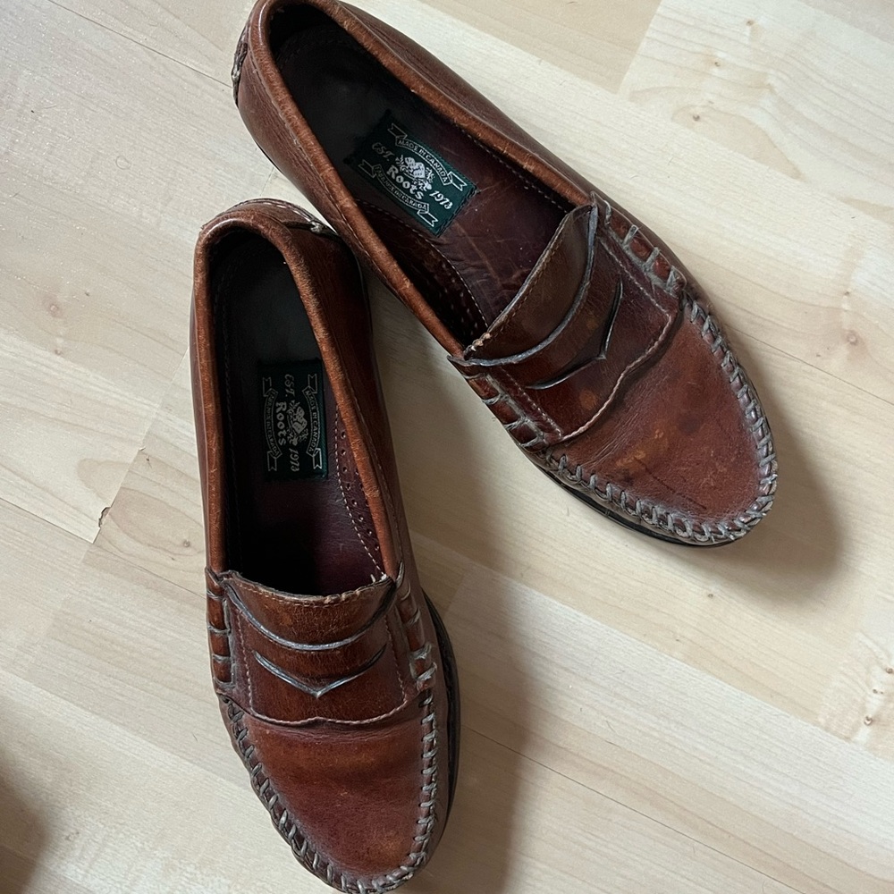 Vintage Roots Chestnut Leather Loafers